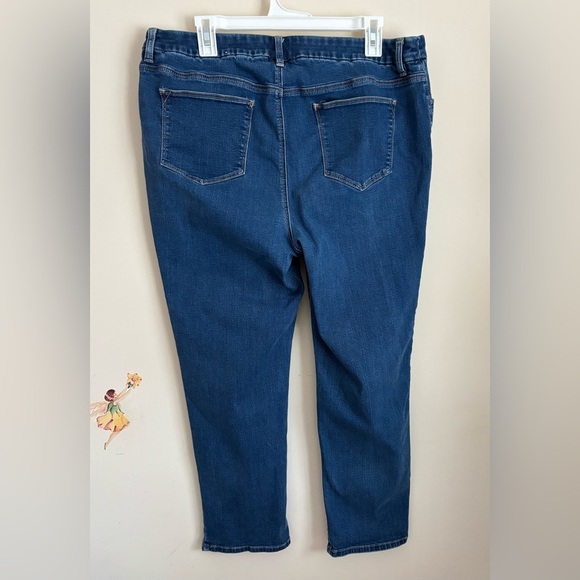 Chico's Jeans Straight Leg Ankle Blue Denim Size 2,5 (L) - Picture 2 of 11